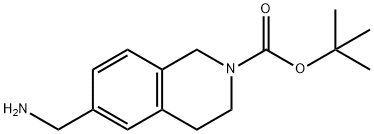 TERT-BUTYL 6-(AMINOMETHYL)-3,4-DIHYDROISOQUINOLINE-2(1H)-CARBOXYLATE Struktur