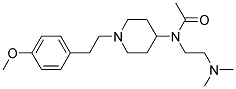 N-[2-(DIMETHYLAMINO)ETHYL]-N-(1-[2-(4-METHOXYPHENYL)ETHYL]PIPERIDIN-4-YL)ACETAMIDE Struktur