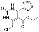 ETHYL 6-(CHLOROMETHYL)-2-OXO-4-THIEN-3-YL-1,2,3,4-TETRAHYDROPYRIMIDINE-5-CARBOXYLATE Struktur