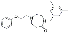 4-(3,5-DIMETHYLBENZYL)-1-(2-PHENOXYETHYL)-1,4-DIAZEPAN-5-ONE Struktur