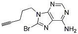 8-BROMO-9-PENT-4-YNYL-9H-PURIN-6-YLAMINE Struktur