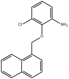 3-CHLORO-2-(1-NAPHTHYLMETHOXY)ANILINE Struktur