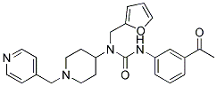 N'-(3-ACETYLPHENYL)-N-(2-FURYLMETHYL)-N-[1-(PYRIDIN-4-YLMETHYL)PIPERIDIN-4-YL]UREA Struktur