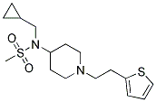 N-(CYCLOPROPYLMETHYL)-N-(1-[2-(2-THIENYL)ETHYL]PIPERIDIN-4-YL)METHANESULFONAMIDE Struktur