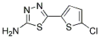 5-(5-CHLORO-THIOPHEN-2-YL)-[1,3,4]THIADIAZOL-2-YLAMINE Struktur