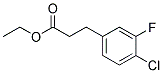 3-(4-CHLORO-3-FLUORO-PHENYL)-PROPIONIC ACID ETHYL ESTER Struktur