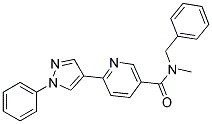 N-BENZYL-N-METHYL-6-(1-PHENYL-1H-PYRAZOL-4-YL)NICOTINAMIDE Struktur