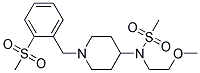 N-(2-METHOXYETHYL)-N-(1-[2-(METHYLSULFONYL)BENZYL]PIPERIDIN-4-YL)METHANESULFONAMIDE Struktur