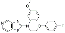 N-[2-(4-FLUOROPHENOXY)ETHYL]-N-(3-METHOXYPHENYL)[1,3]THIAZOLO[4,5-C]PYRIDIN-2-AMINE Struktur