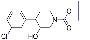 N-BOC-3-HYDROXY-4-(3-CHLOROPHENYL) PIPERIDINE Struktur