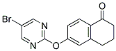 6-[(5-BROMOPYRIMIDIN-2-YL)OXY]-3,4-DIHYDRONAPHTHALEN-1(2H)-ONE Struktur