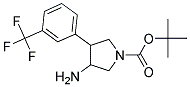 3-AMINO-4-(3-TRIFLUOROMETHYLPHENYL)-1-BOC-PYRROLIDINE Struktur