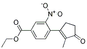 4-(2-METHYL-3-OXO-CYCLOPENT-1-ENYL)-3-NITRO-BENZOIC ACID ETHYL ESTER Structure