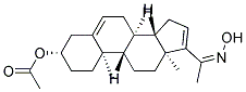 ACETIC ACID (3S,8R,9S,10R,13S,14S)-17-(1-[(Z)-HYDROXYIMINO]-ETHYL)-10,13-DIMETHYL-2,3,4,7,8,9,10,11,12,13,14,15-DODECAHYDRO-1H-CYCLOPENTA[A]PHENANTHREN-3-YL ESTER Struktur