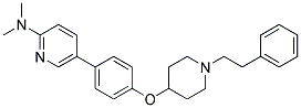 N,N-DIMETHYL-5-(4-([1-(2-PHENYLETHYL)PIPERIDIN-4-YL]OXY)PHENYL)PYRIDIN-2-AMINE Struktur