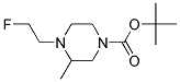 4-(2-FLUORO-ETHYL)-3-METHYL-PIPERAZINE-1-CARBOXYLIC ACID TERT-BUTYL ESTER Struktur