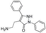 4-(2-AMINOETHYL)-2,5-DIPHENYL-1,2-DIHYDRO-3H-PYRAZOL-3-ONE Struktur