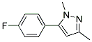 5-(4-FLUORO-PHENYL)-1,3-DIMETHYL-1H-PYRAZOLE Struktur