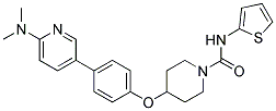 4-(4-[6-(DIMETHYLAMINO)PYRIDIN-3-YL]PHENOXY)-N-2-THIENYLPIPERIDINE-1-CARBOXAMIDE Struktur