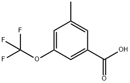 3-METHYL-5-(TRIFLUOROMETHOXY)BENZOIC ACID Struktur