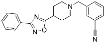 3-([4-(3-PHENYL-1,2,4-OXADIAZOL-5-YL)PIPERIDIN-1-YL]METHYL)BENZONITRILE Struktur