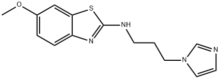 (3-IMIDAZOL-1-YL-PROPYL)-(6-METHOXY-BENZOTHIAZOL-2-YL)-AMINE Struktur