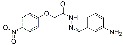 (4-NITRO-PHENOXY)-ACETIC ACID [1-(3-AMINO-PHENYL)-ETHYLIDENE]-HYDRAZIDE Struktur