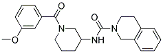 N-[1-(3-METHOXYBENZOYL)PIPERIDIN-3-YL]-3,4-DIHYDROISOQUINOLINE-2(1H)-CARBOXAMIDE Struktur