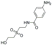 4-AMINO-N-[2-(2-HYDROXYETHYL)SULFONYL]ETHYL BENZAMIDE Struktur