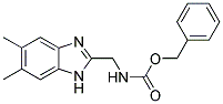 (5,6-DIMETHYL-1H-BENZIMIDAZOL-2-YLMETHYL)-CARBAMIC ACID BENZYL ESTER Struktur