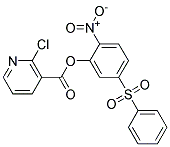 2-NITRO-5-(PHENYLSULFONYL)PHENYL 2-CHLORONICOTINATE, TECH Struktur