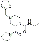 N-ETHYL-4-(2-FURYLMETHYL)-2-(PYRROLIDIN-1-YLCARBONYL)PIPERAZINE-1-CARBOXAMIDE Struktur