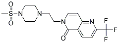 6-(2-[4-(METHYLSULFONYL)PIPERAZIN-1-YL]ETHYL)-2-(TRIFLUOROMETHYL)-1,6-NAPHTHYRIDIN-5(6H)-ONE Struktur