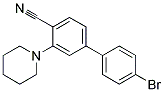 4'-BROMO-3-PIPERIDIN-1-YL-BIPHENYL-4-CARBONITRILE Struktur