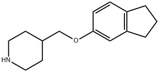 4-[(2,3-DIHYDRO-1H-INDEN-5-YLOXY)METHYL]PIPERIDINE Struktur