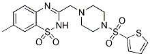 7-METHYL-3-([4-(2-THIENYLSULFONYL)PIPERAZIN-1-YL]METHYL)-2H-1,2,4-BENZOTHIADIAZINE 1,1-DIOXIDE Struktur