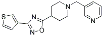 3-((4-[3-(3-THIENYL)-1,2,4-OXADIAZOL-5-YL]PIPERIDIN-1-YL)METHYL)PYRIDINE Struktur