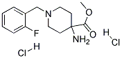 METHYL 4-AMINO-1-(2-FLUOROBENZYL)PIPERIDINE-4-CARBOXYLATE DIHYDROCHLORIDE Struktur