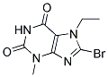 8-BROMO-7-ETHYL-3-METHYL-3,7-DIHYDRO-PURINE-2,6-DIONE Struktur