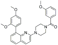 8-(2,4-DIMETHOXYPHENYL)-2-[4-(3-METHOXYBENZOYL)PIPERAZIN-1-YL]QUINOLINE Struktur