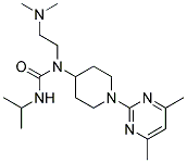 N-[2-(DIMETHYLAMINO)ETHYL]-N-[1-(4,6-DIMETHYLPYRIMIDIN-2-YL)PIPERIDIN-4-YL]-N'-ISOPROPYLUREA Struktur