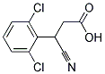 3-(2,6-DICHLOROPHENYL)-3-CYANOPROPANOIC ACID Struktur