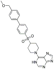 6-(4-([4'-(METHOXYMETHYL)BIPHENYL-4-YL]SULFONYL)PIPERIDIN-1-YL)-1H-PURINE Struktur