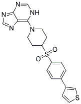 6-(4-([4-(3-THIENYL)PHENYL]SULFONYL)PIPERIDIN-1-YL)-1H-PURINE Struktur