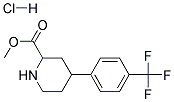 METHYL 4-(4-(TRIFLUOROMETHYL)PHENYL)PIPERIDINE-2-CARBOXYLATE HYDROCHLORIDE Struktur