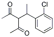 3-[1-(2-CHLORO-PHENYL)-ETHYL]-PENTANE-2,4-DIONE Struktur