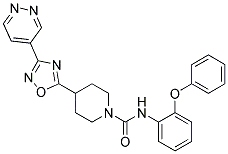 N-(2-PHENOXYPHENYL)-4-(3-PYRIDAZIN-4-YL-1,2,4-OXADIAZOL-5-YL)PIPERIDINE-1-CARBOXAMIDE Struktur