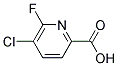 5-CHLORO-6-FLUORO-PYRIDINE-2-CARBOXYLIC ACID Struktur