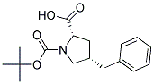 (2S,4S)-4-BENZYL-PYRROLIDINE-1,2-DICARBOXYLIC ACID 1-TERT-BUTYL ESTER Struktur