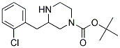 3-(2-CHLORO-BENZYL)-PIPERAZINE-1-CARBOXYLIC ACID TERT-BUTYL ESTER Struktur